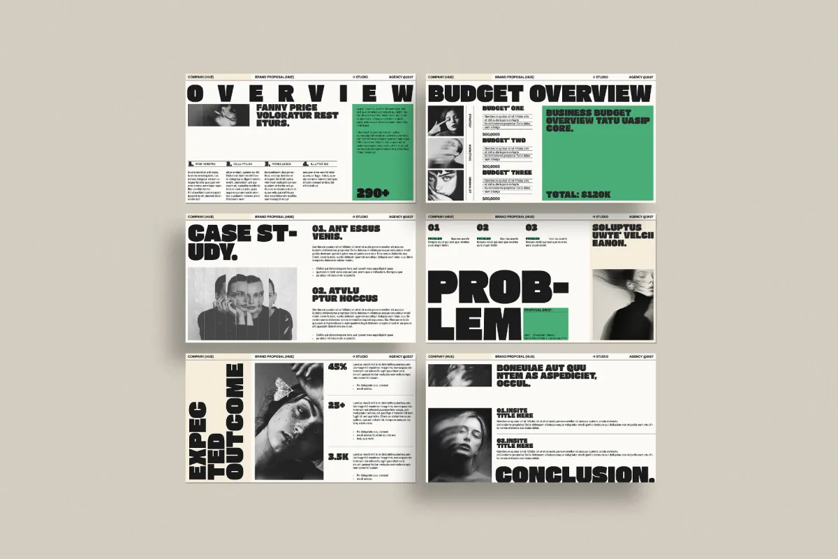 HUE - Brand Proposal Presentation Template