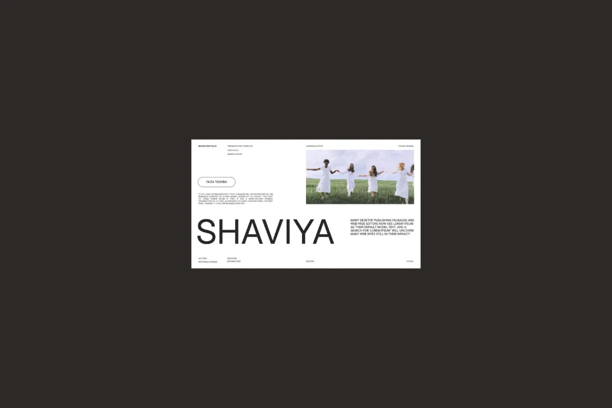 Shaviya - Fashion Google Slides Template