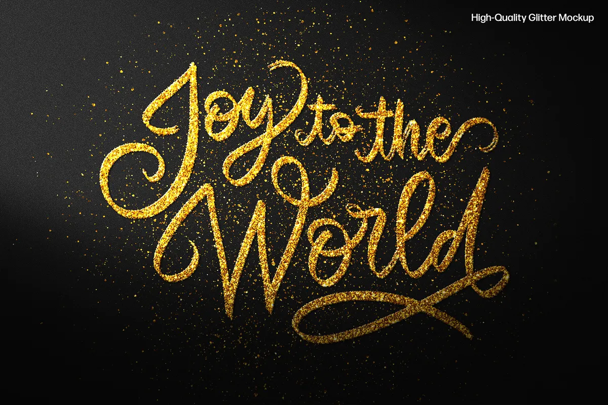 Sparkling Glitter Text & Logo Effect
