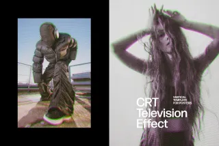 CRT Television Poster Photo Effect