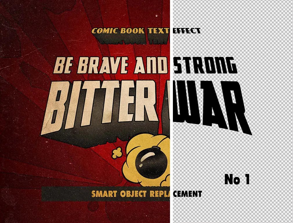 Vintage Comics Text Effects