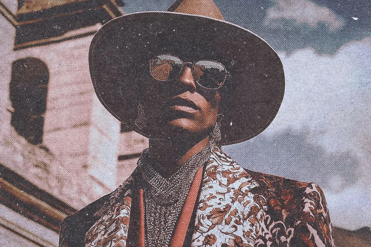 Retro Postcard Photo Effect