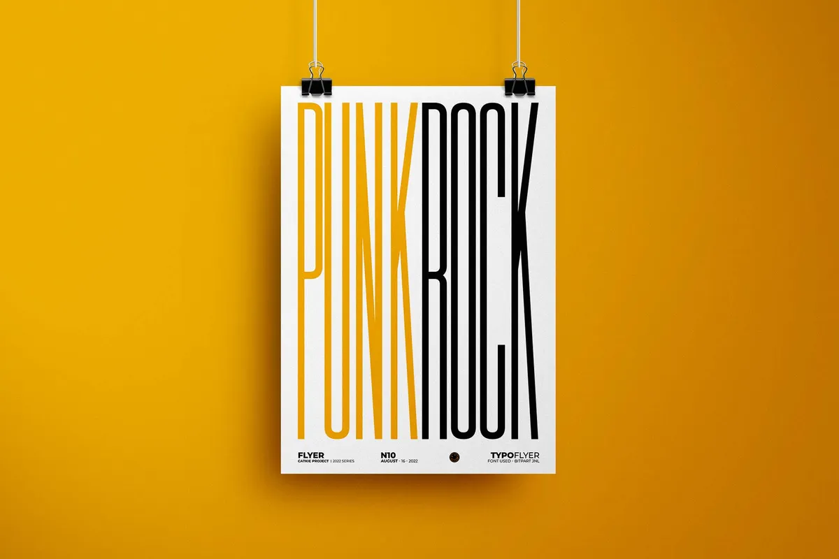 Typographic Flyer Template