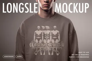 Streetwear Longsleeve Print Mockup