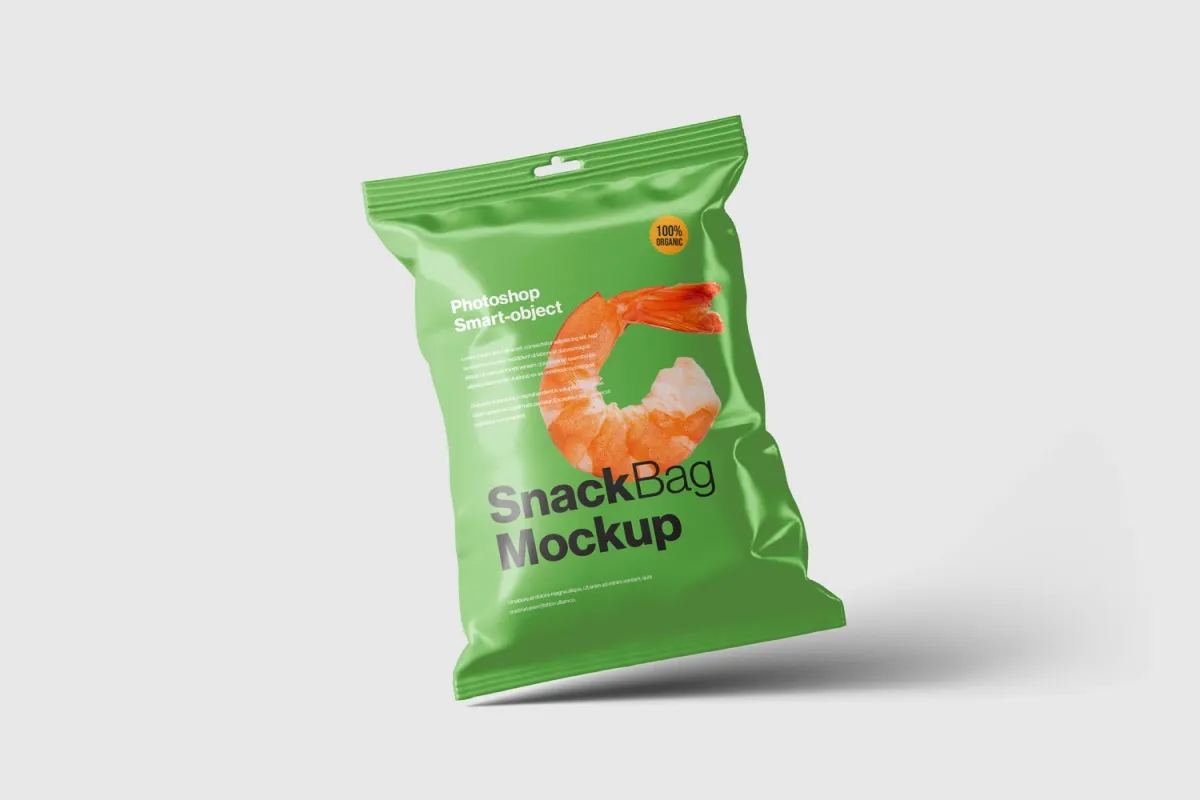 Snack Bag Packaging Mockups