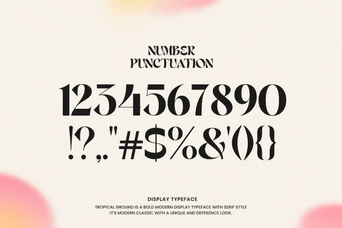 Tropic Ground - Bold Retro Serif Display Font