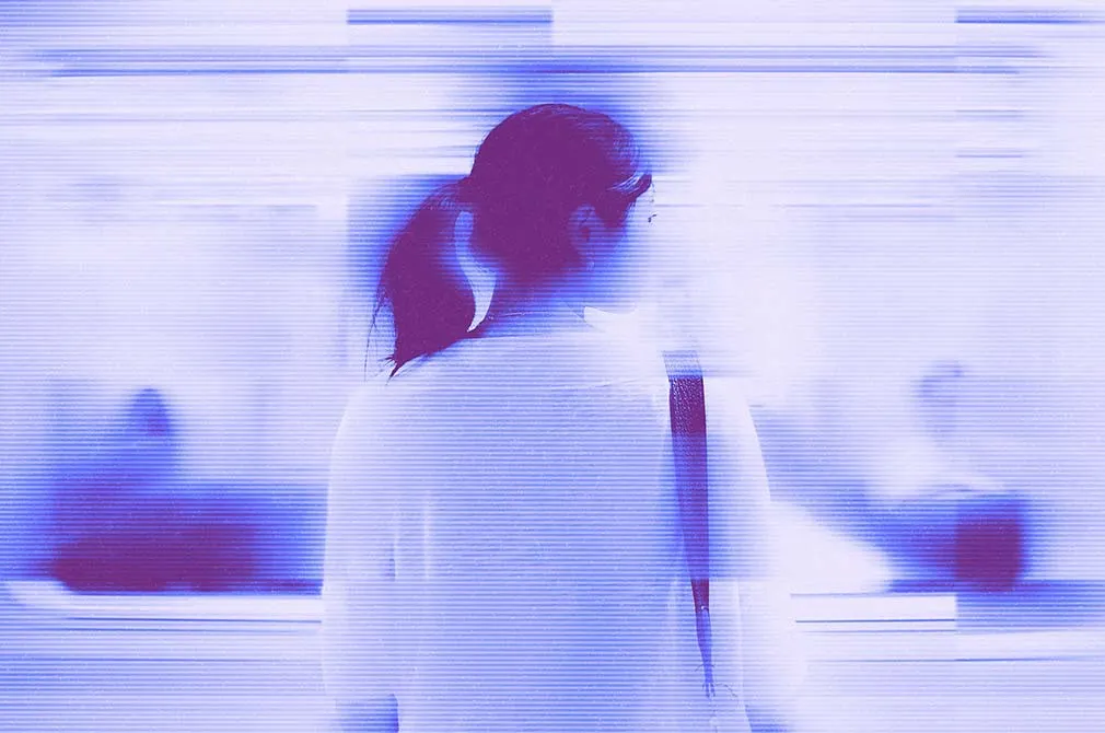 Duotone Glitch Photo Effect