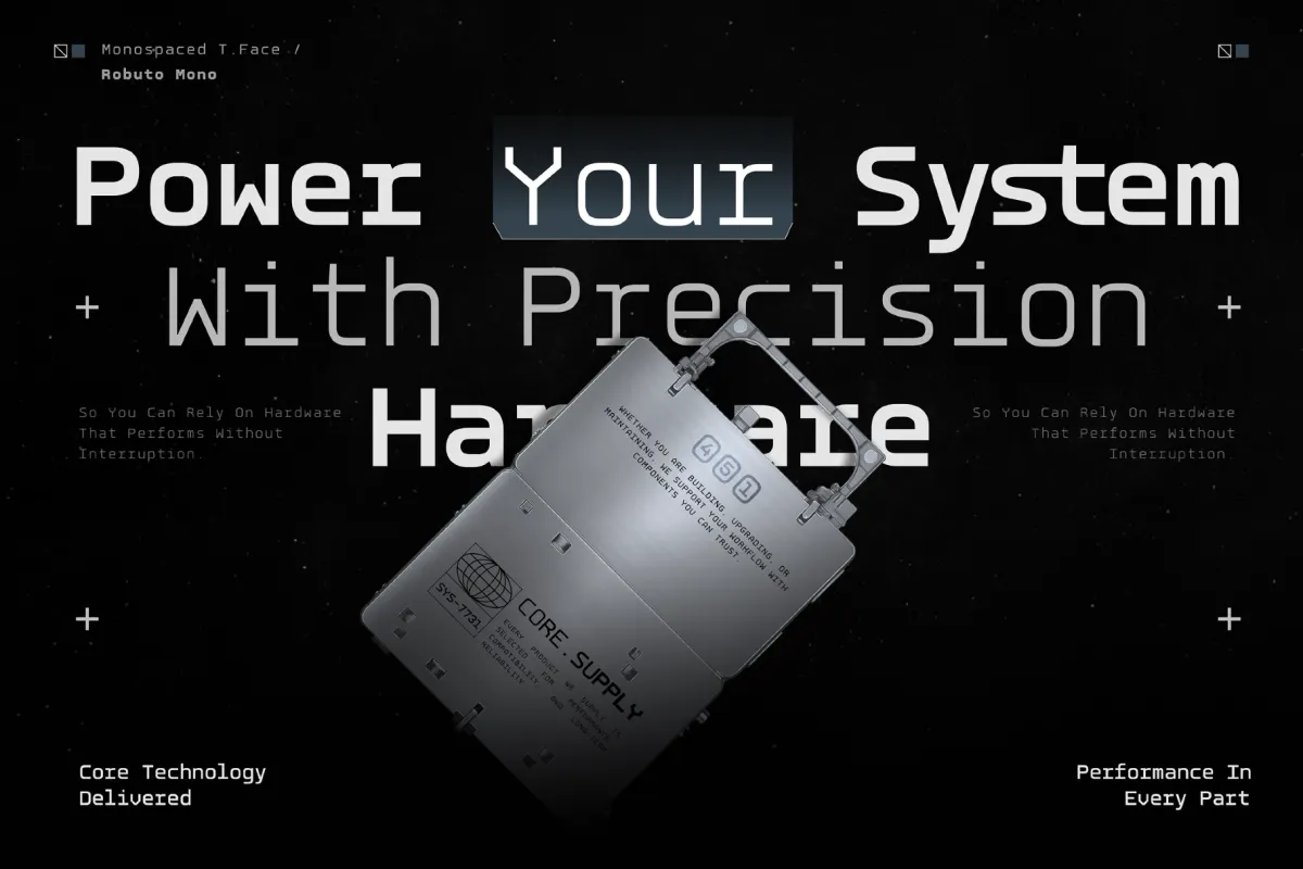 GC Robuto Mono - Tech Monospace Font