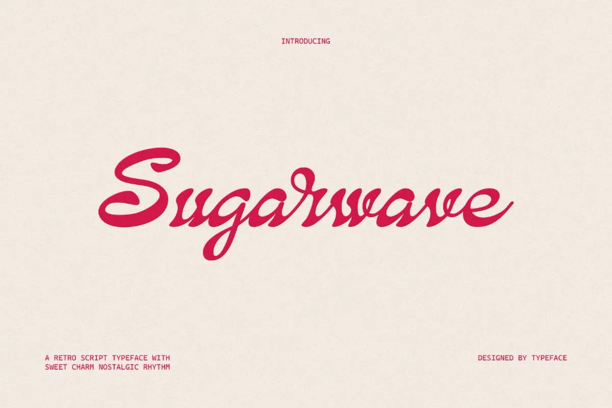 Sugarwave - Retro Script Font