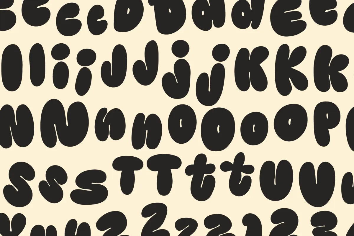 Kooky Cloud! Bold Bubble Font
