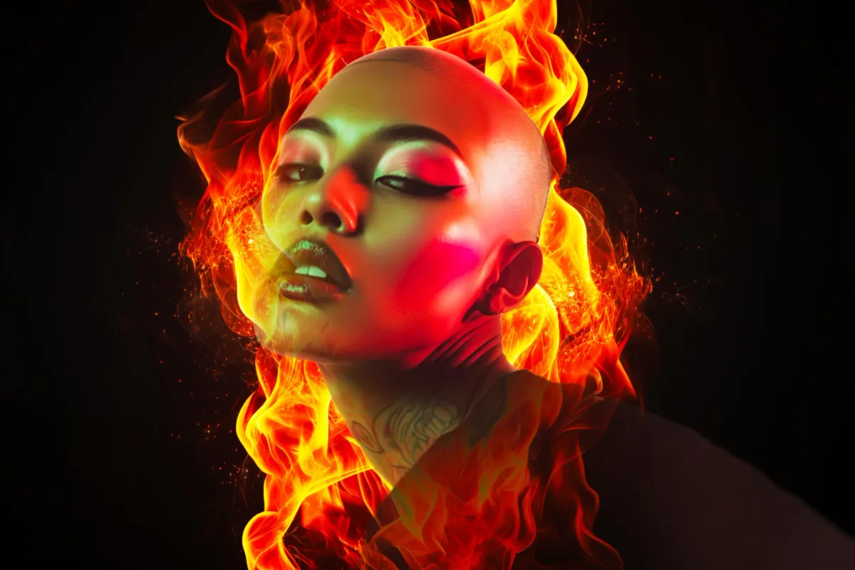 Flames Photo Effect