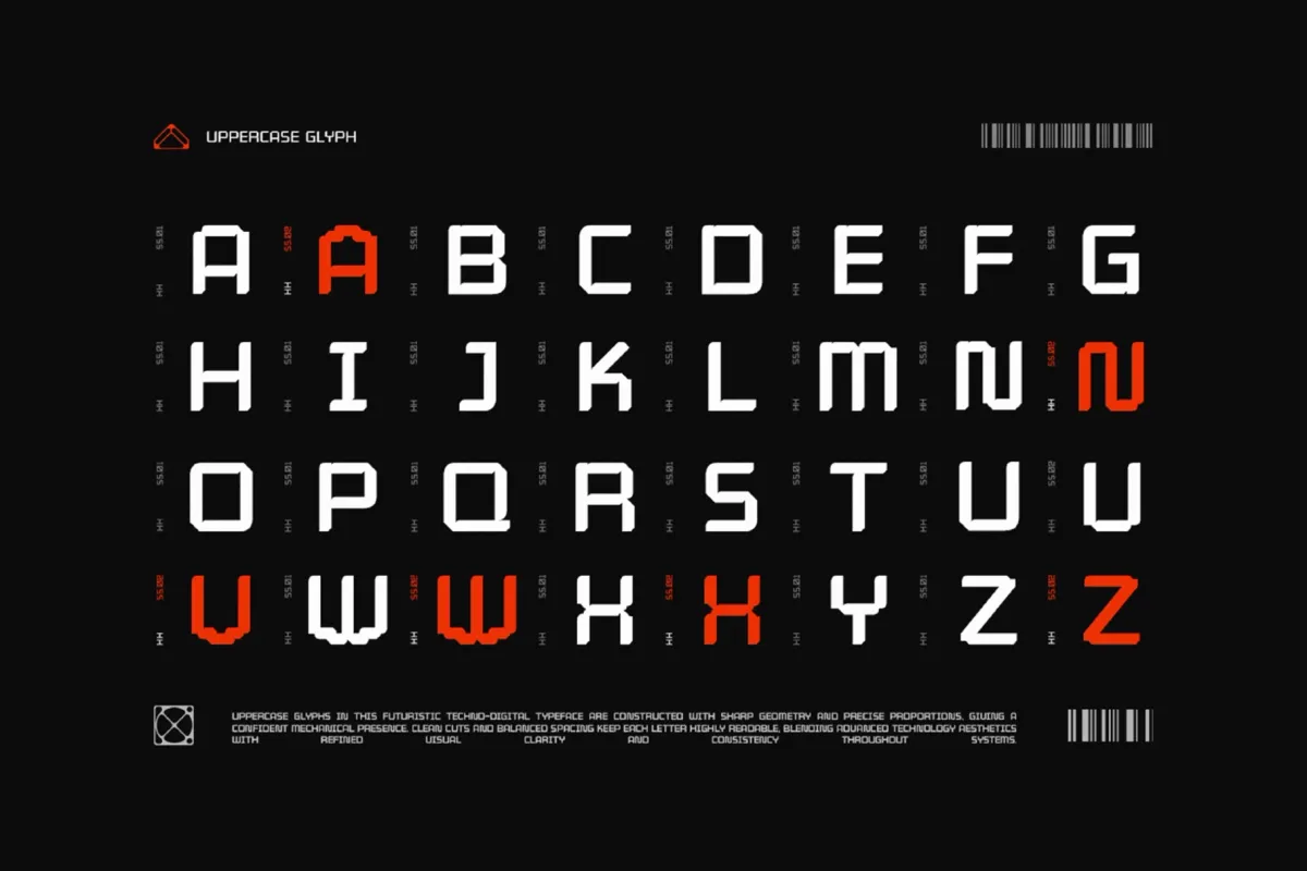GC Hyper Human – Futuristic Tech Sans Font