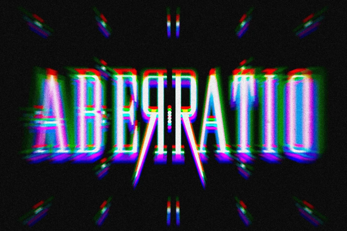 Chromatic Aberration Text Effect