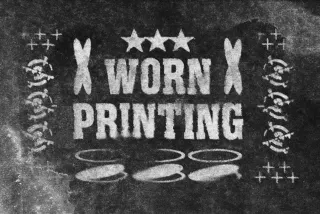 Worn Print Text & Logo Effect