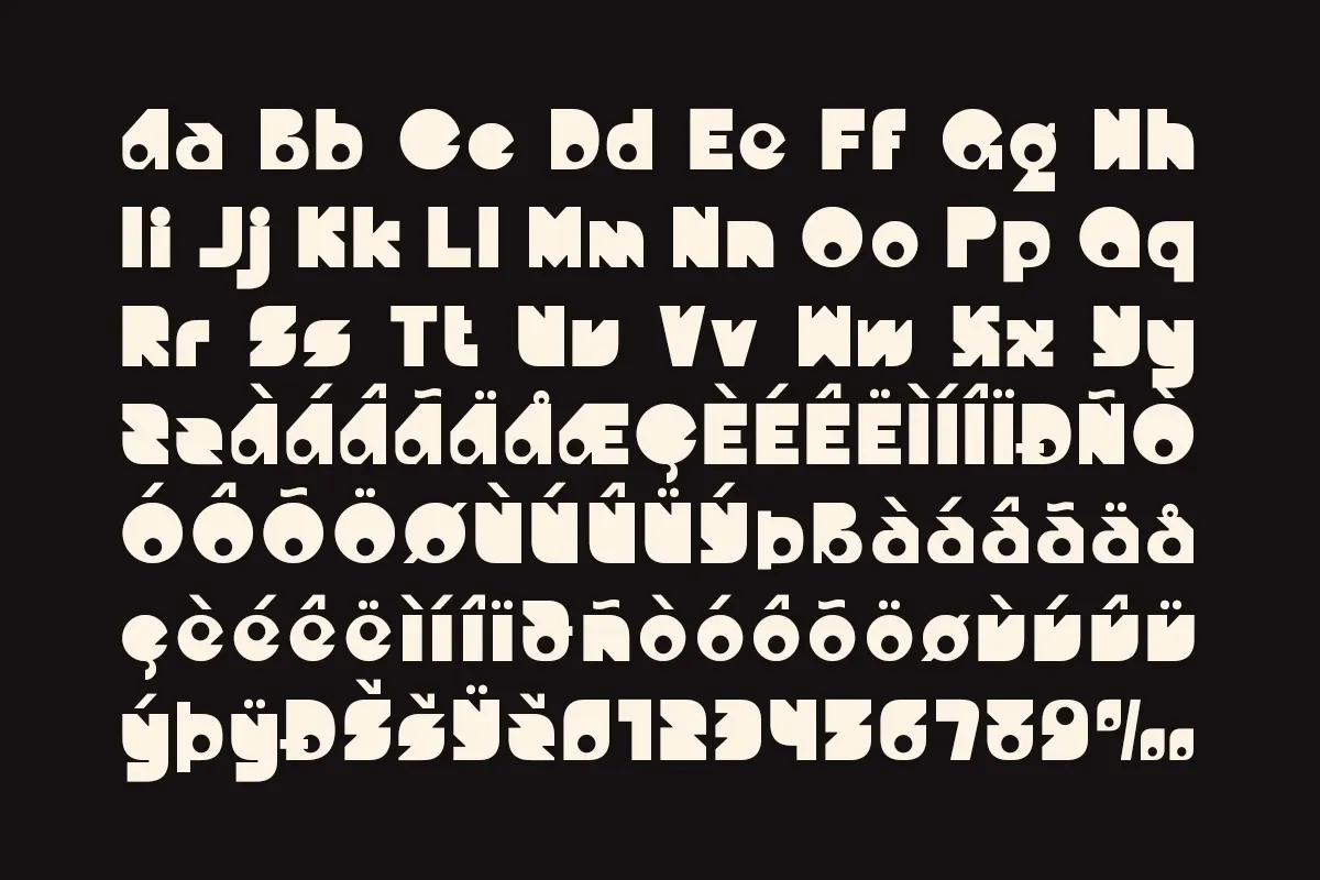 Gagire - Playful Chunky Food Font