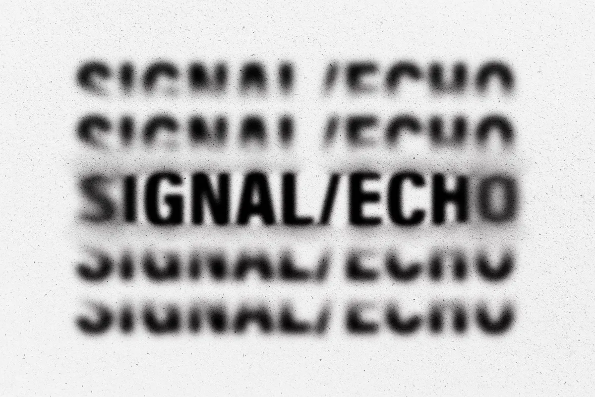 Signal Echo Text Effect