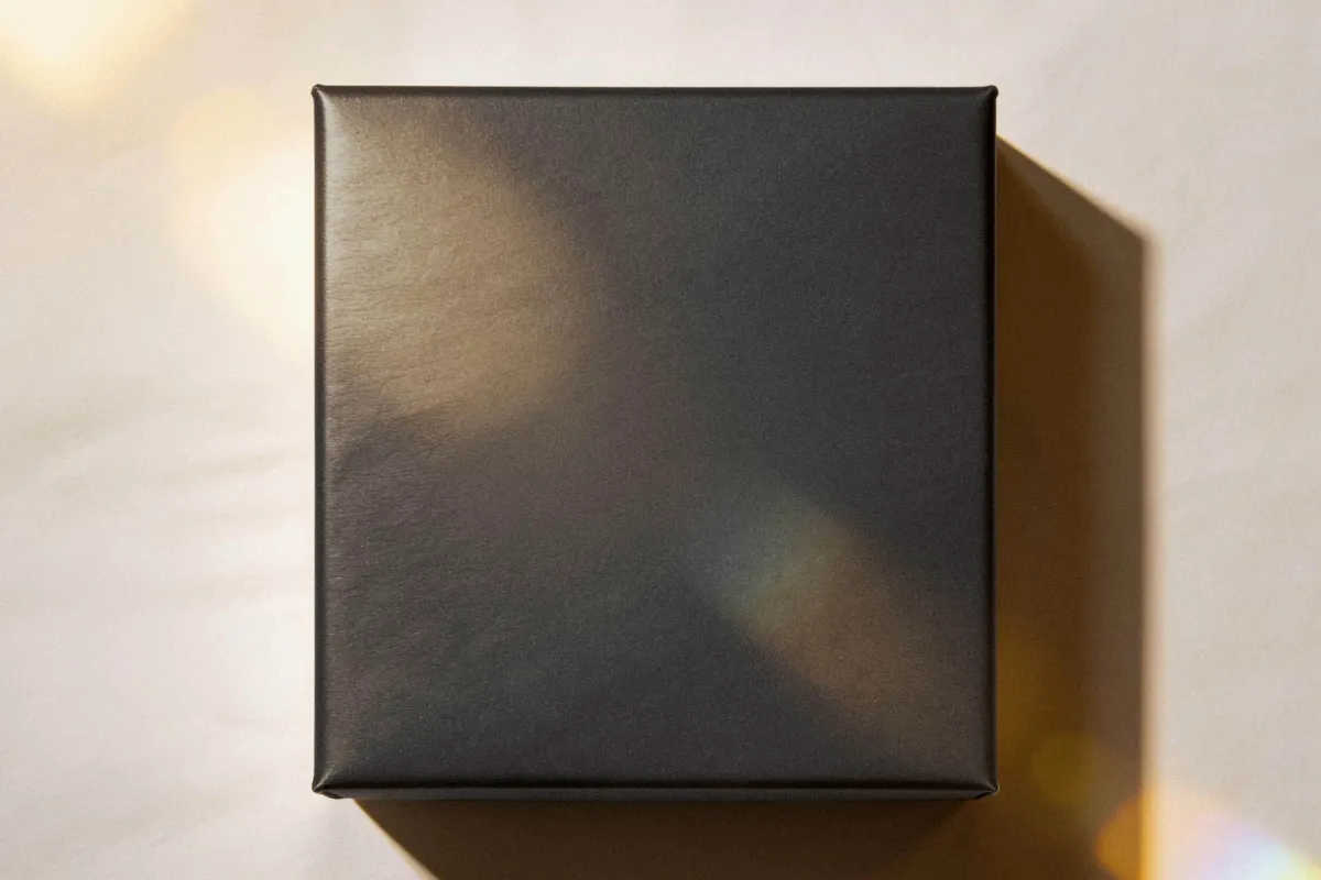 Square Gift Box Mockup Top View