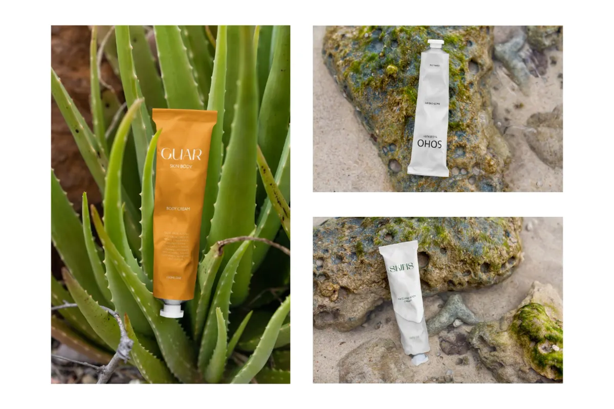 Tropical Cosmetic Tube Mockups