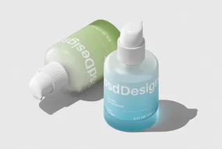 Pump Cosmetic Bottle Mockup Vol.2