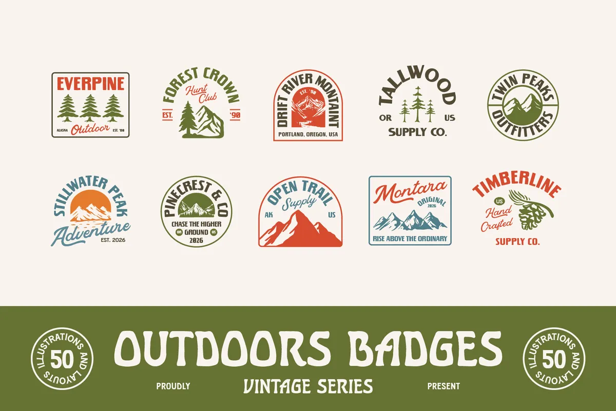 Animal and Outdoor Emblems Collection