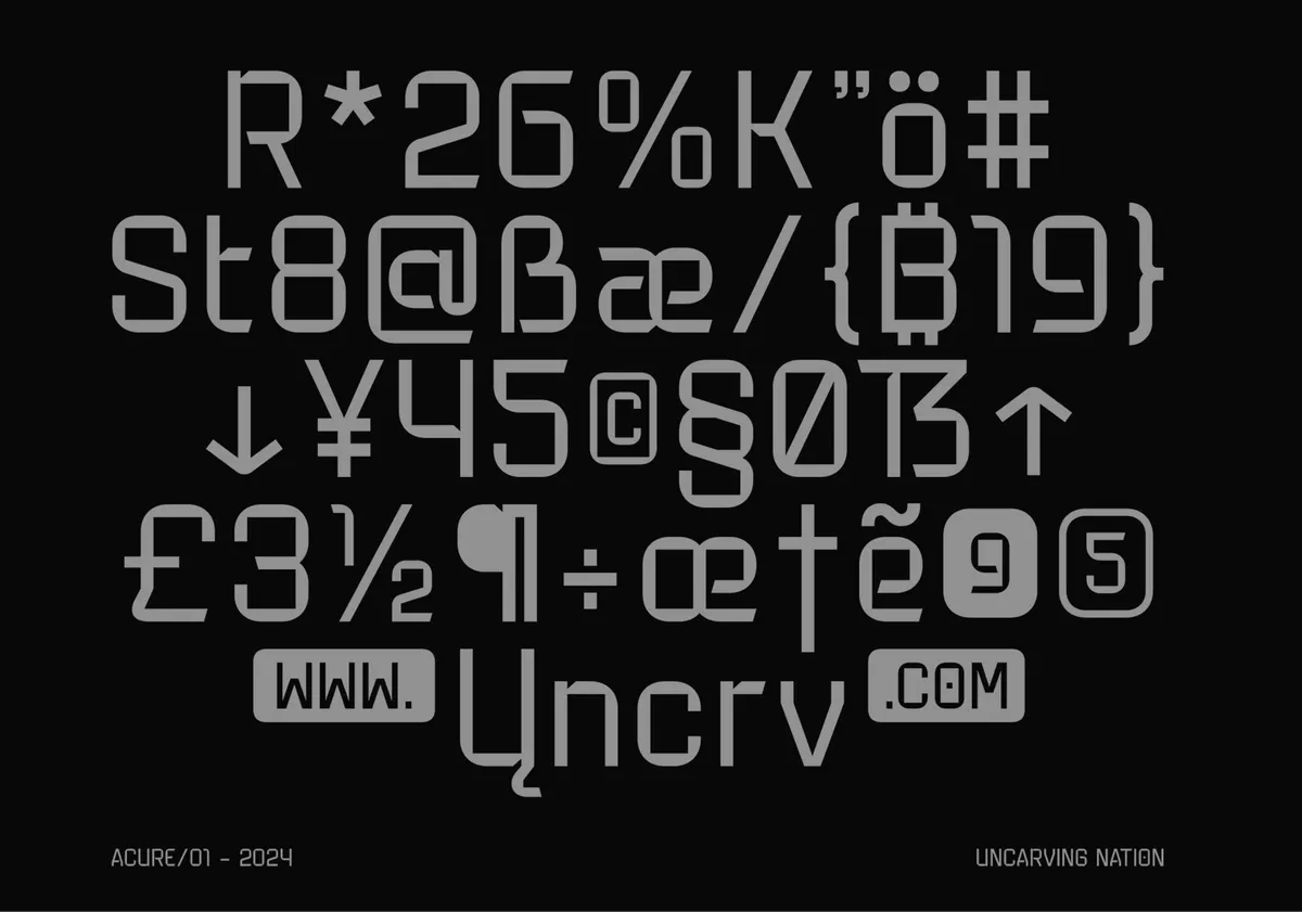 Acure - Display Font