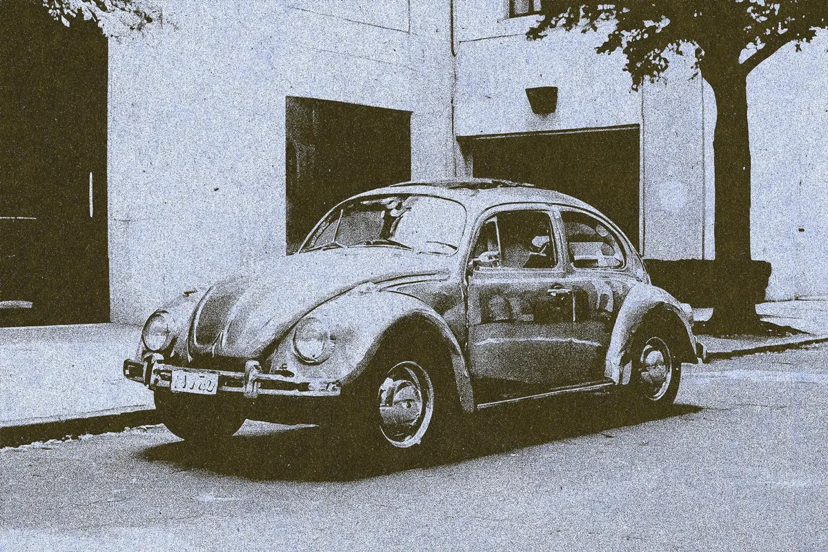 Vintage Risograph Photo Effect