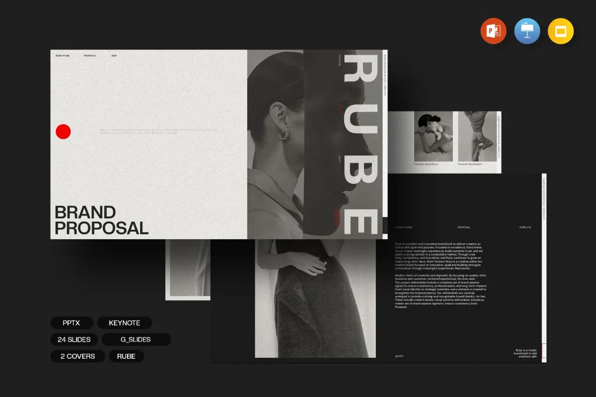 RUBE - Fashion Brand Proposal Template
