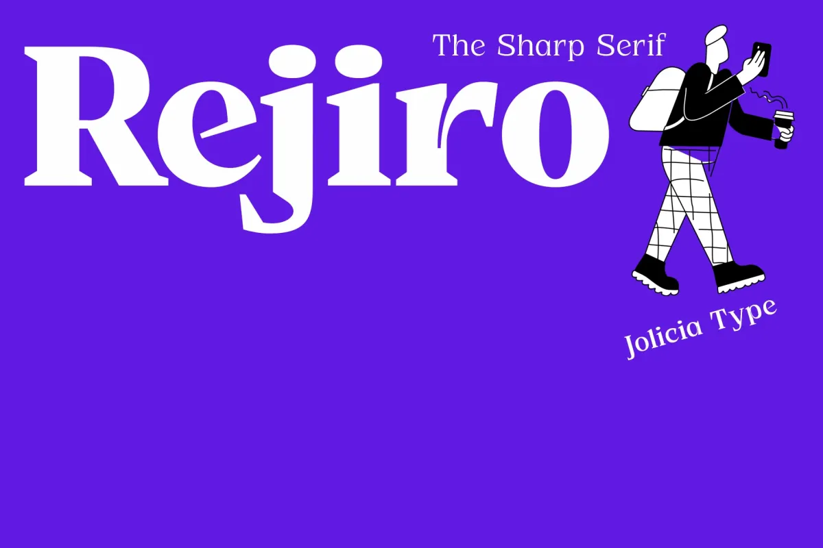 JT Rejiro - Sharp Serif Display Font Family