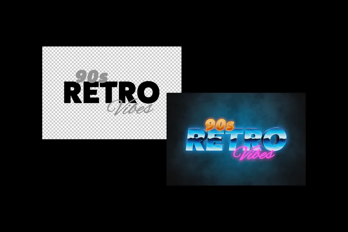 Retrowave Text Effect