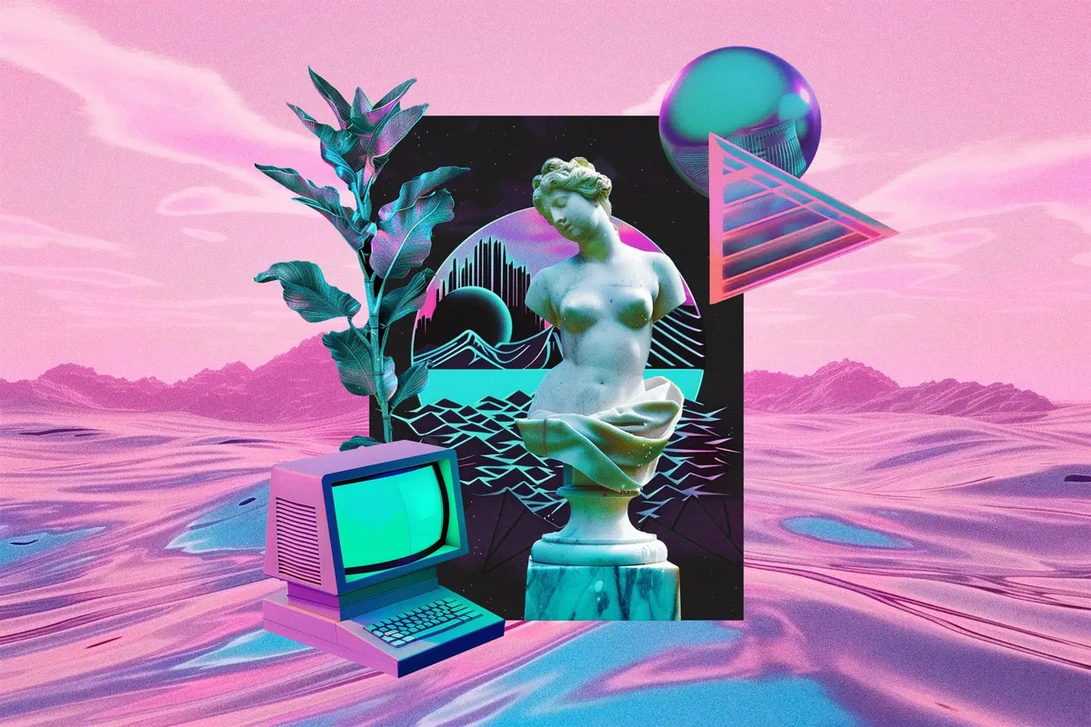 Vaporwave Collage Kit