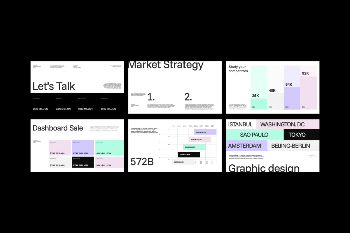 Business Strategy Market PowerPoint Template