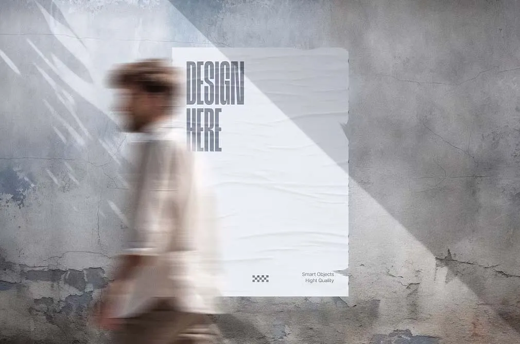 Concrete Wall Poster Mockups