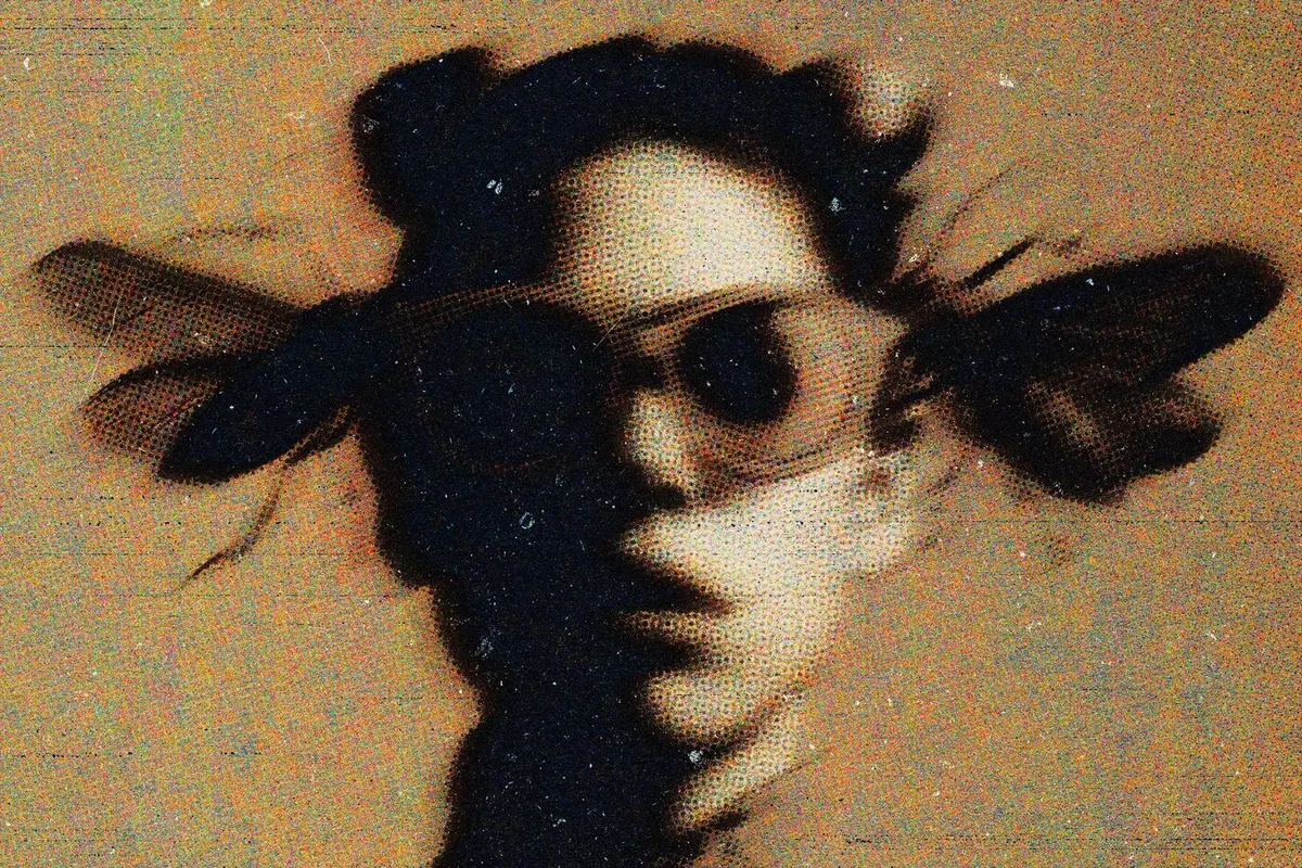 Monochrome Halftone Photo Effect