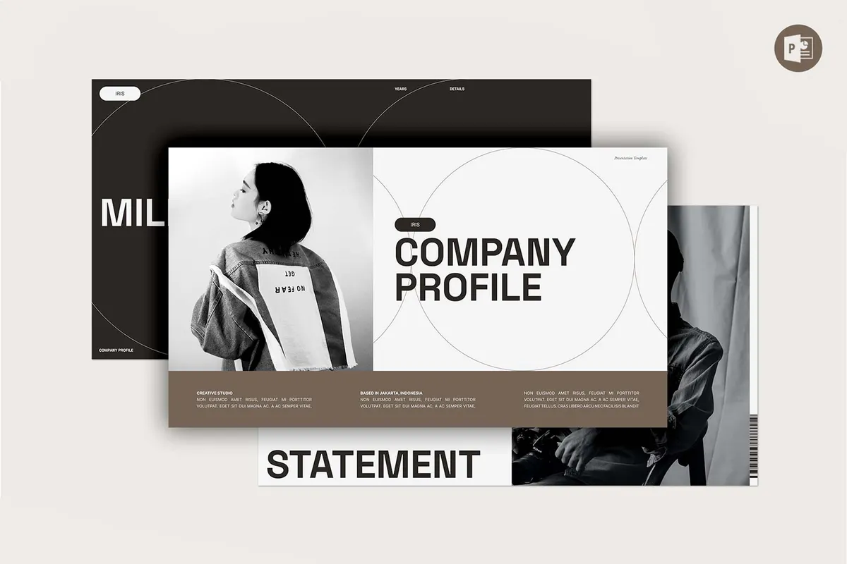 Iris Company Profile — PowerPoint Template