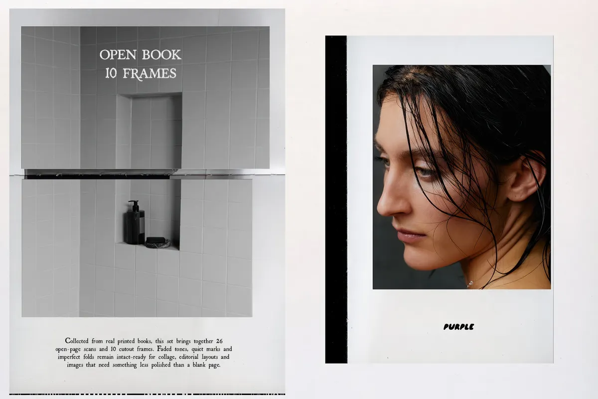 Open Book Paper Scans & Frames
