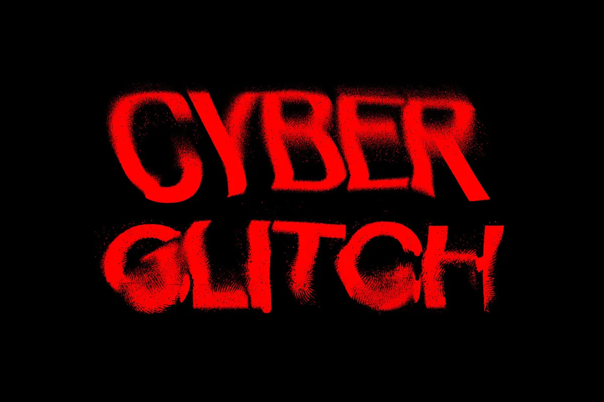 Displaced Distortion Text Effects