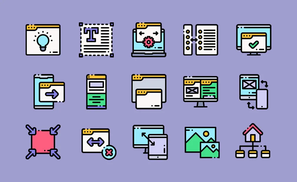 Responsive Design Vector Icons