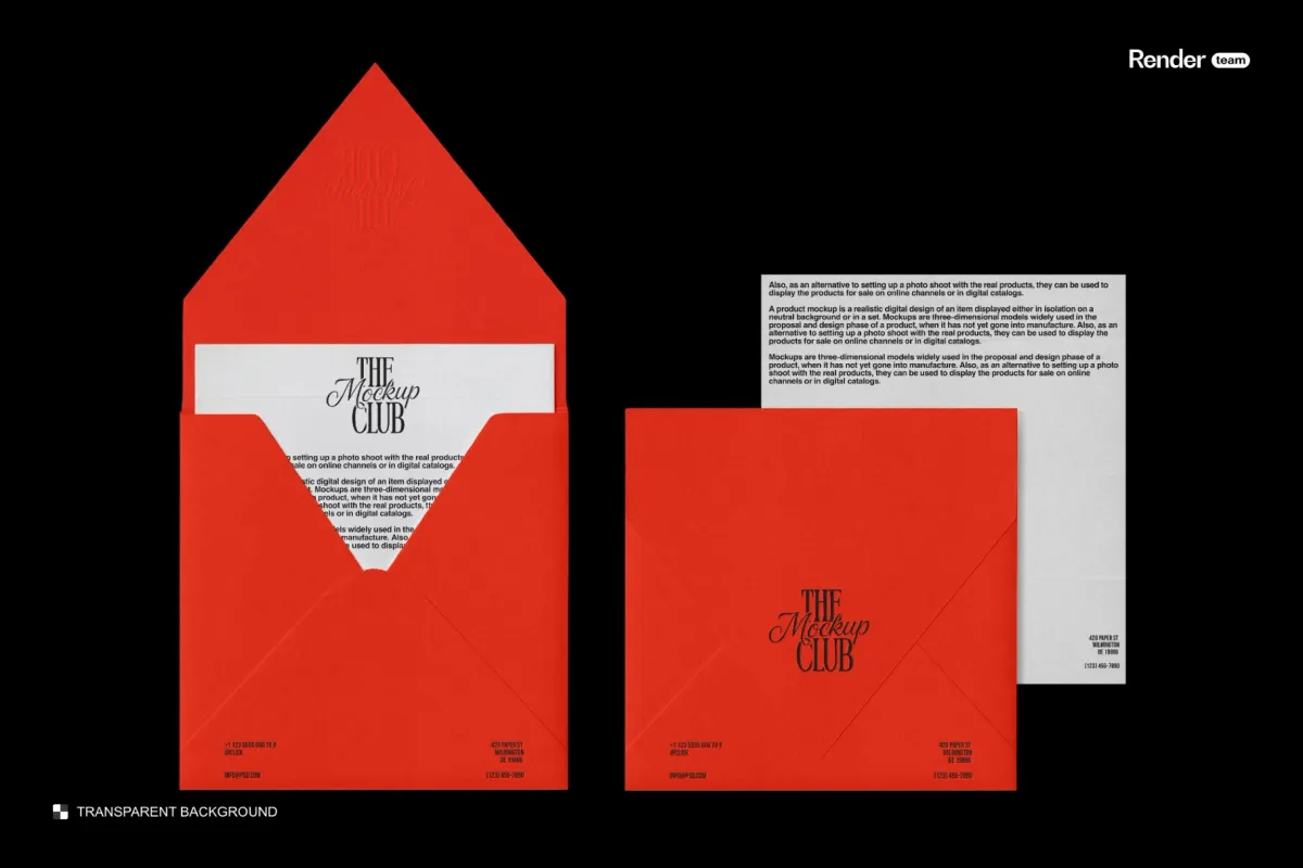 Envelope & Letterhead Mockup Set