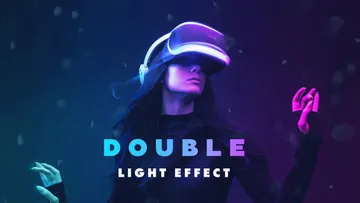 Double Light Photoshop Effect
