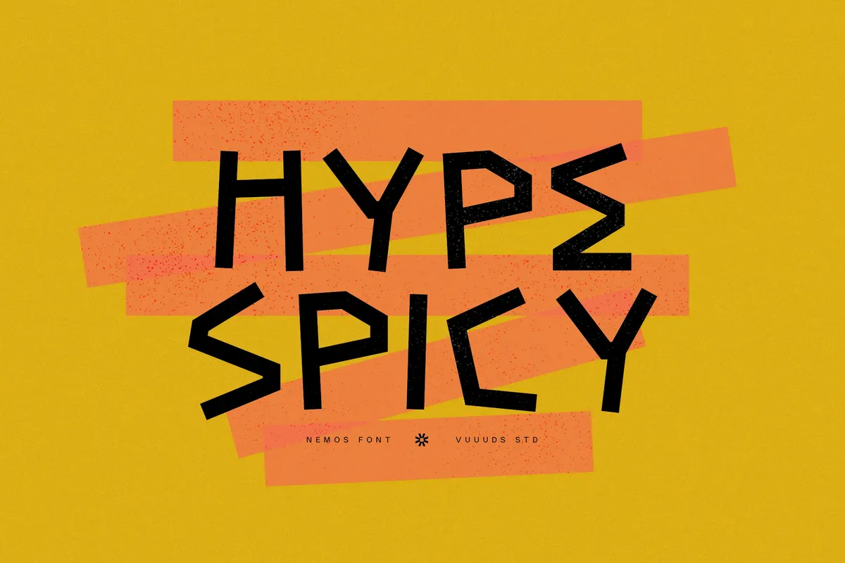 Nemos - Rough Display Font