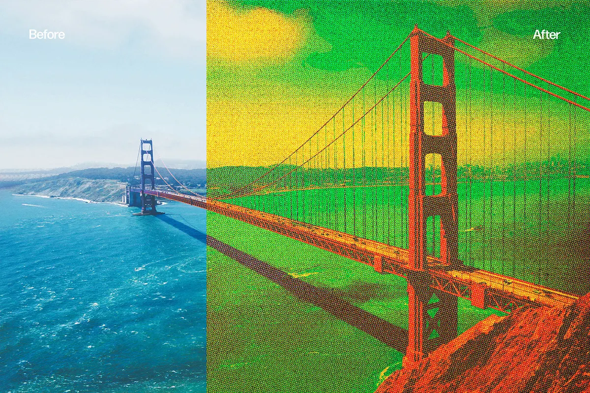 Vintage Postcard Photo Effect