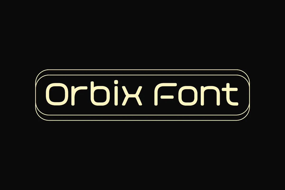 Orbix Space Font