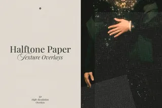Halftone Paper Grain Overlays
