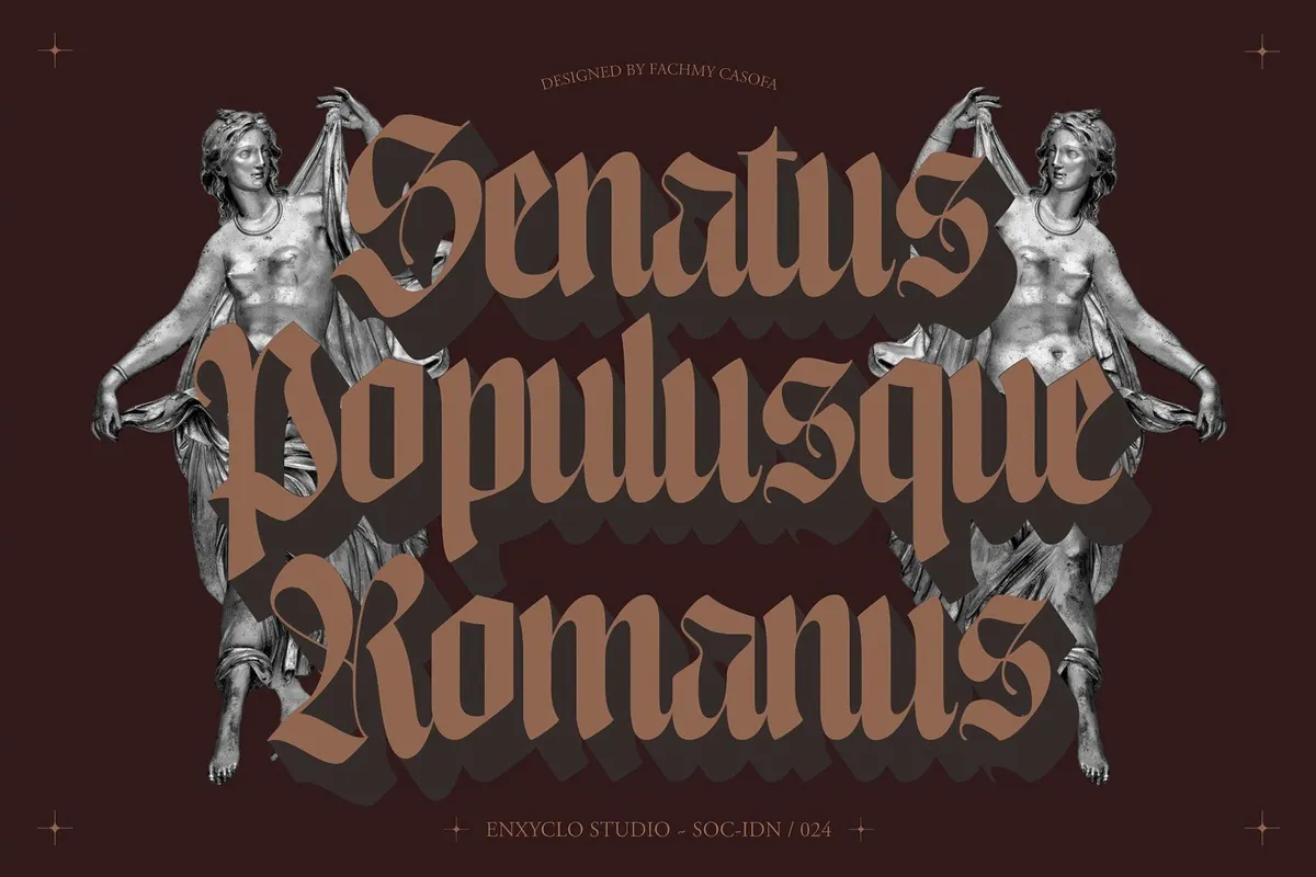 NCL Enigmatic Waesbendiy — Blackletter Font