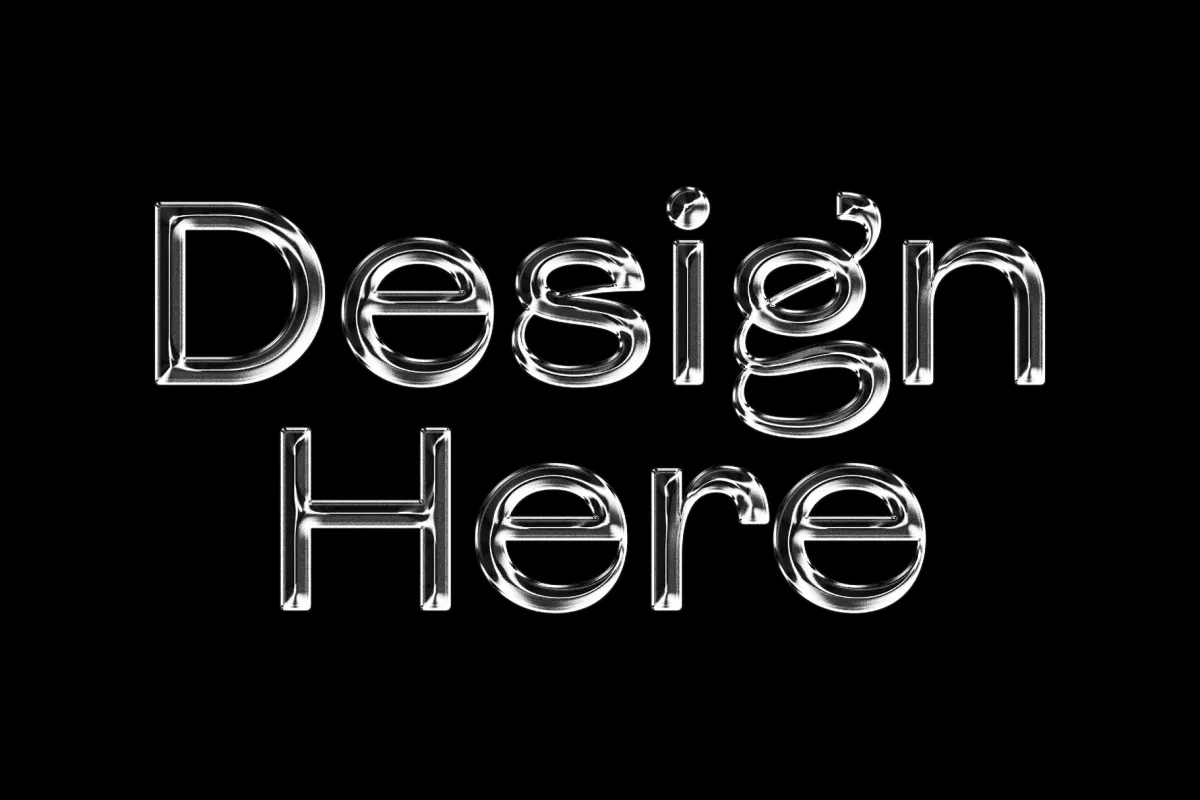 Glass Text Effect