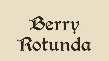 Berry Rotunda - Medieval Fantasy Font