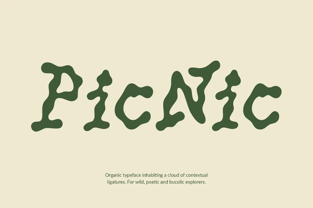 Picnic - Freaky Funny Font