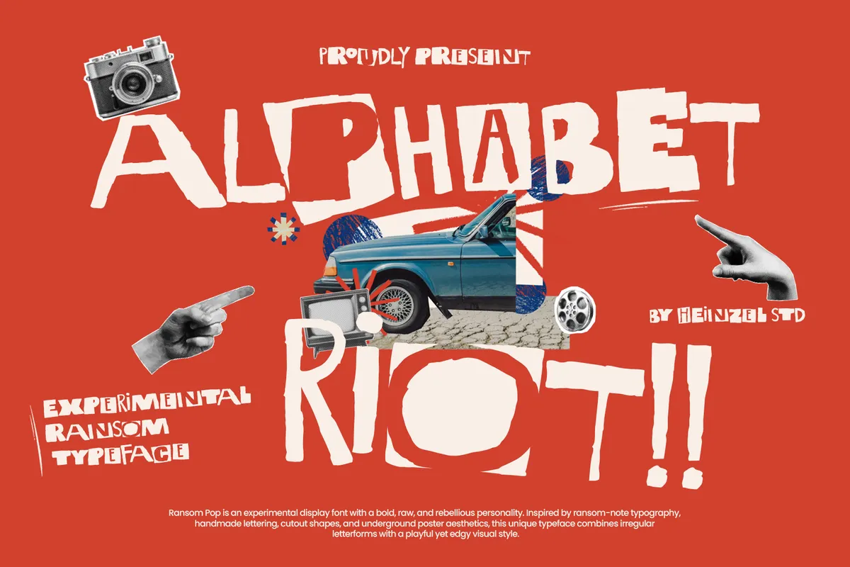 Alphabet Riot - Experimental Ransom Display Font