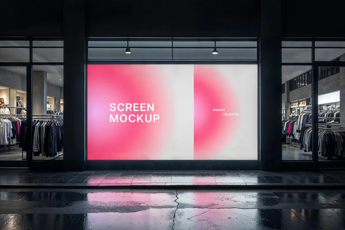 Storefront Screen Mockup