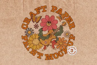Craft Paper Print Logo Mockup